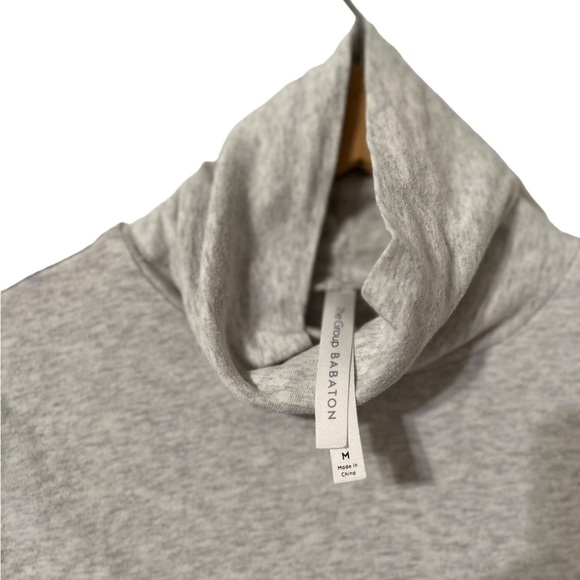 ARITZIA Babaton Light Gray Turtleneck Top Shirt - Picture 2 of 4